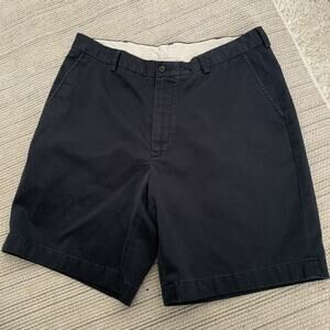 BROOKS BROTHERS Shorts Mens 36 Advantage Short Chino Gray Twill Cotton Flat